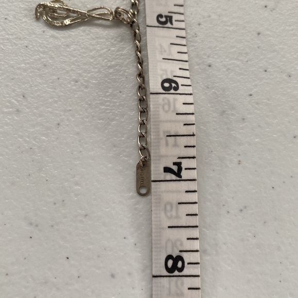 Sterling Silver Charm Bracelet With Three Charms Included - Picture 12 of 15